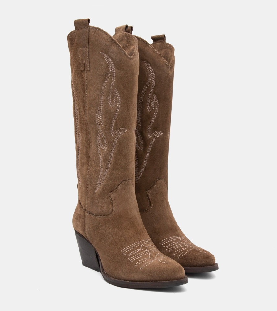 Texans MARILYN | Texani Suede Tobacco