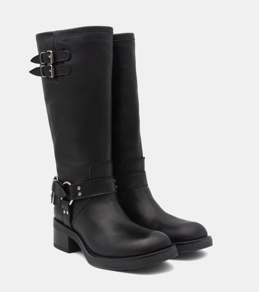 Boots GIACKO | Bikers Pelle Nero