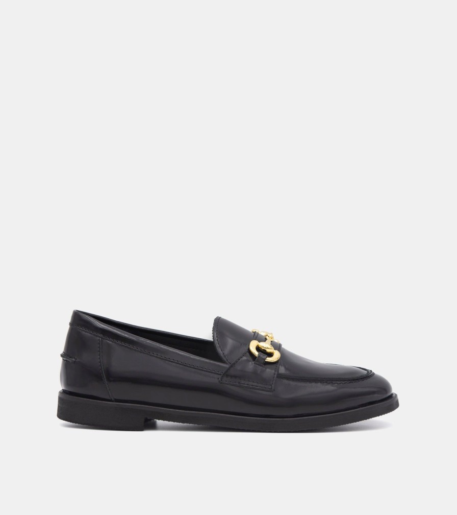 Moccasins JOAN | Mocassini Abrasivato Nero