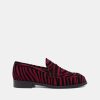 Moccasins MARTINA | Zebra Bordeaux Loafers