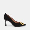 Pumps CANAPE | Black Suede Decollete