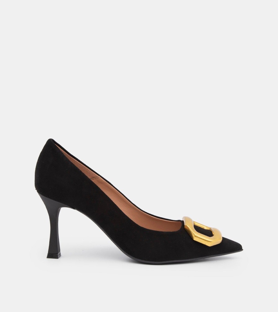 Pumps CANAPE | Black Suede Decollete