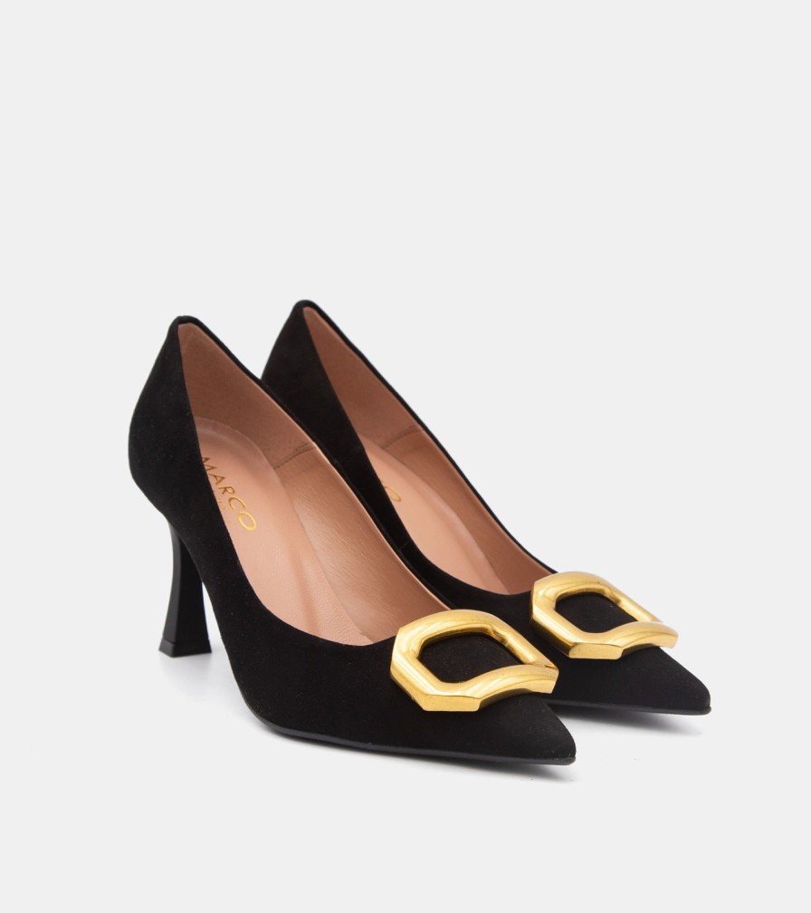 Pumps CANAPE | Black Suede Decollete