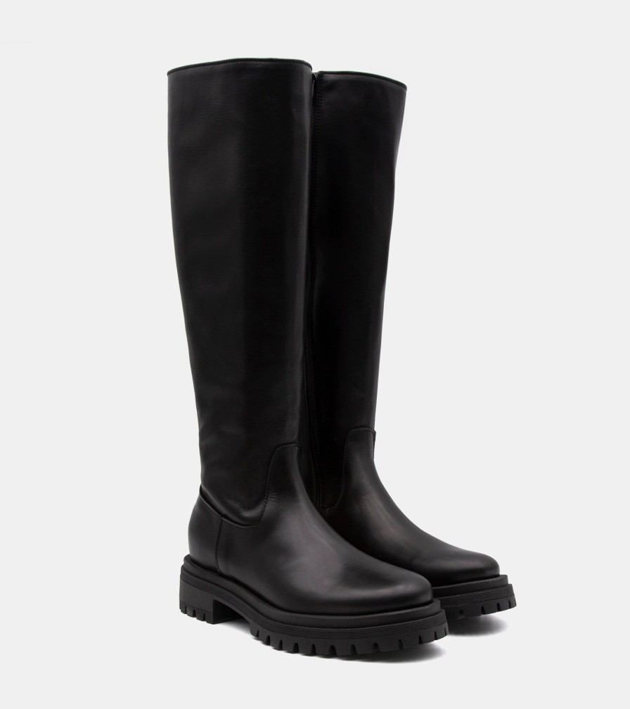 Boots CROWN | Black Nappa Boots