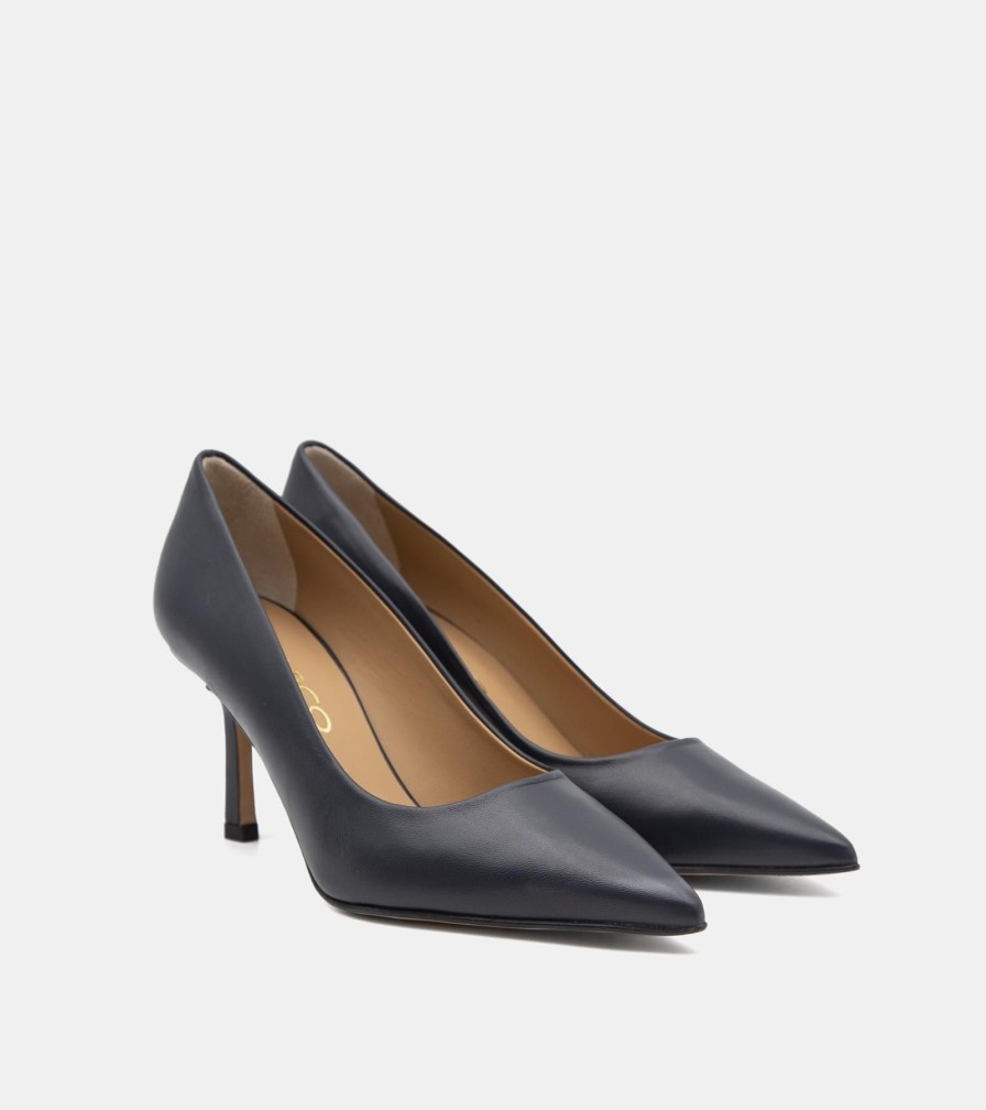 Pumps CRISPI | Blue Nappa Decollete