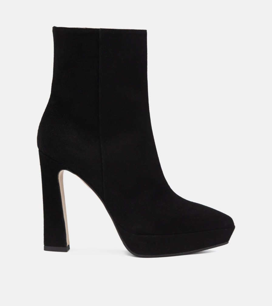 Ankle Boots LEFABIAN | Tronchetti Camoscio Nero