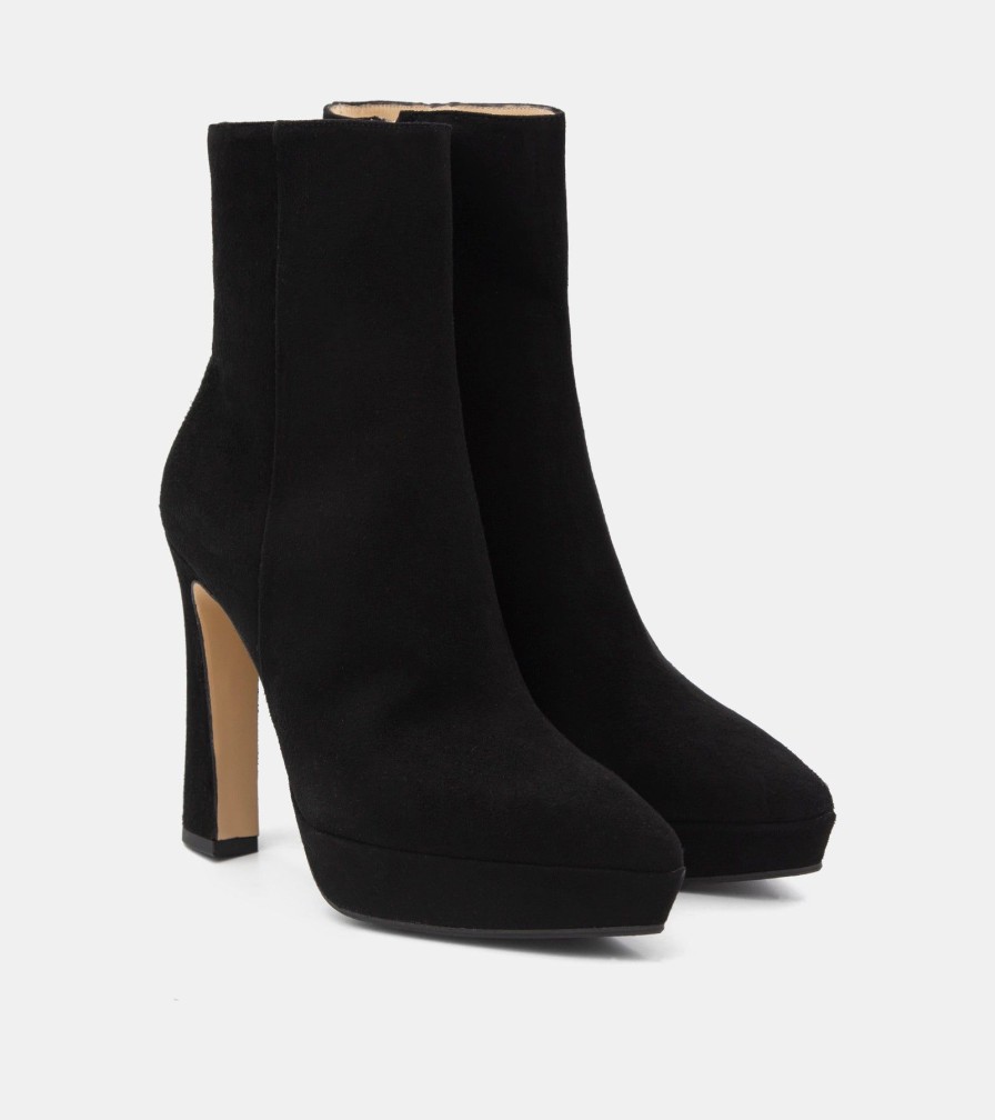 Ankle Boots LEFABIAN | Tronchetti Camoscio Nero