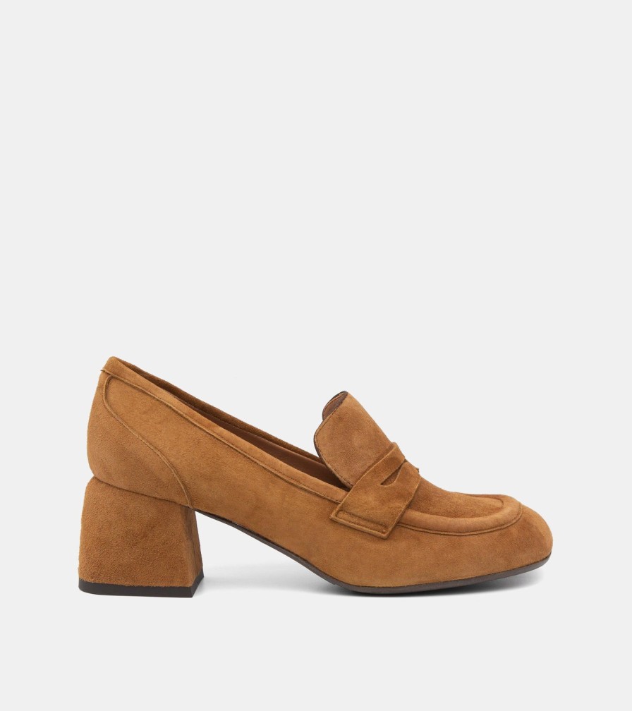 Moccasins MARTINA | Cigar Suede Loafers