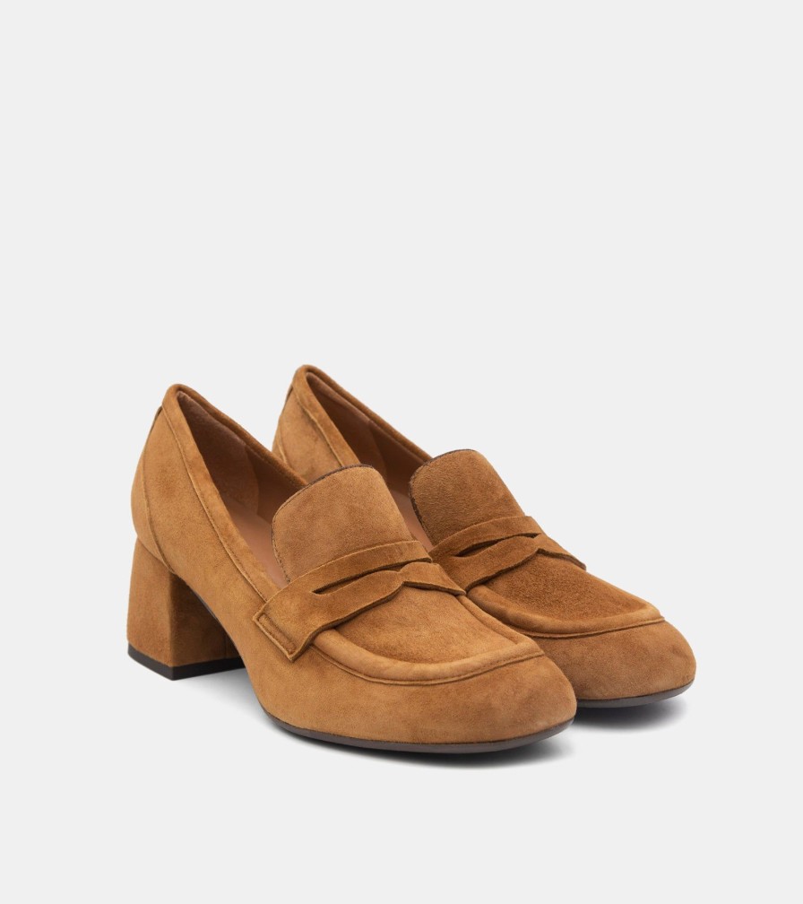 Moccasins MARTINA | Cigar Suede Loafers