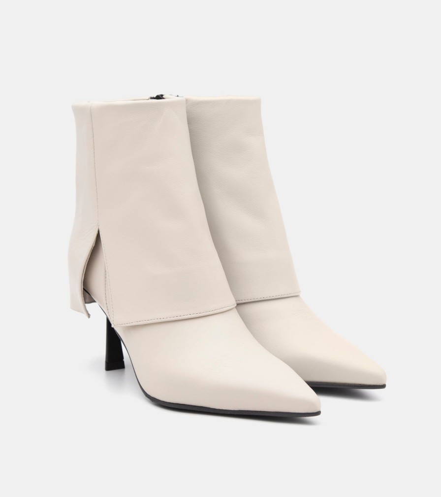 Ankle Boots MARTINA | Milk Nappa Ankle Boots