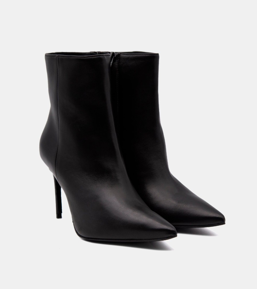 Ankle Boots GOLD | Black Nappa Ankle Boots