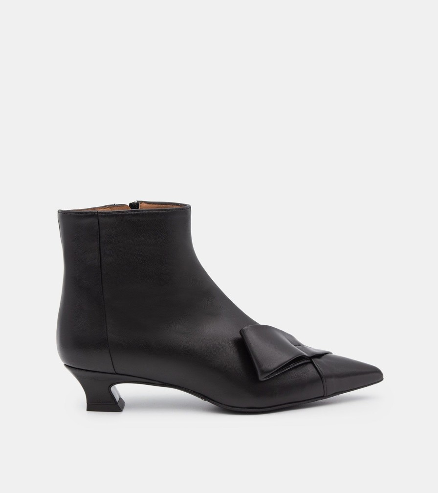 Ankle Boots MARTINA | Black Nappa Ankle Boots