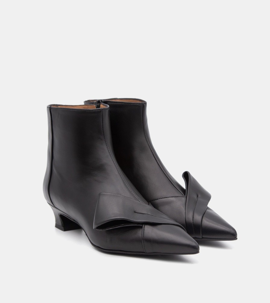 Ankle Boots MARTINA | Black Nappa Ankle Boots