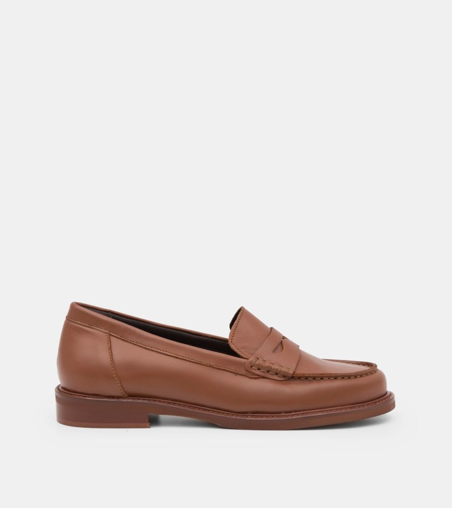 Moccasins LADYSHOES | Calfskin Tobacco Moccasins