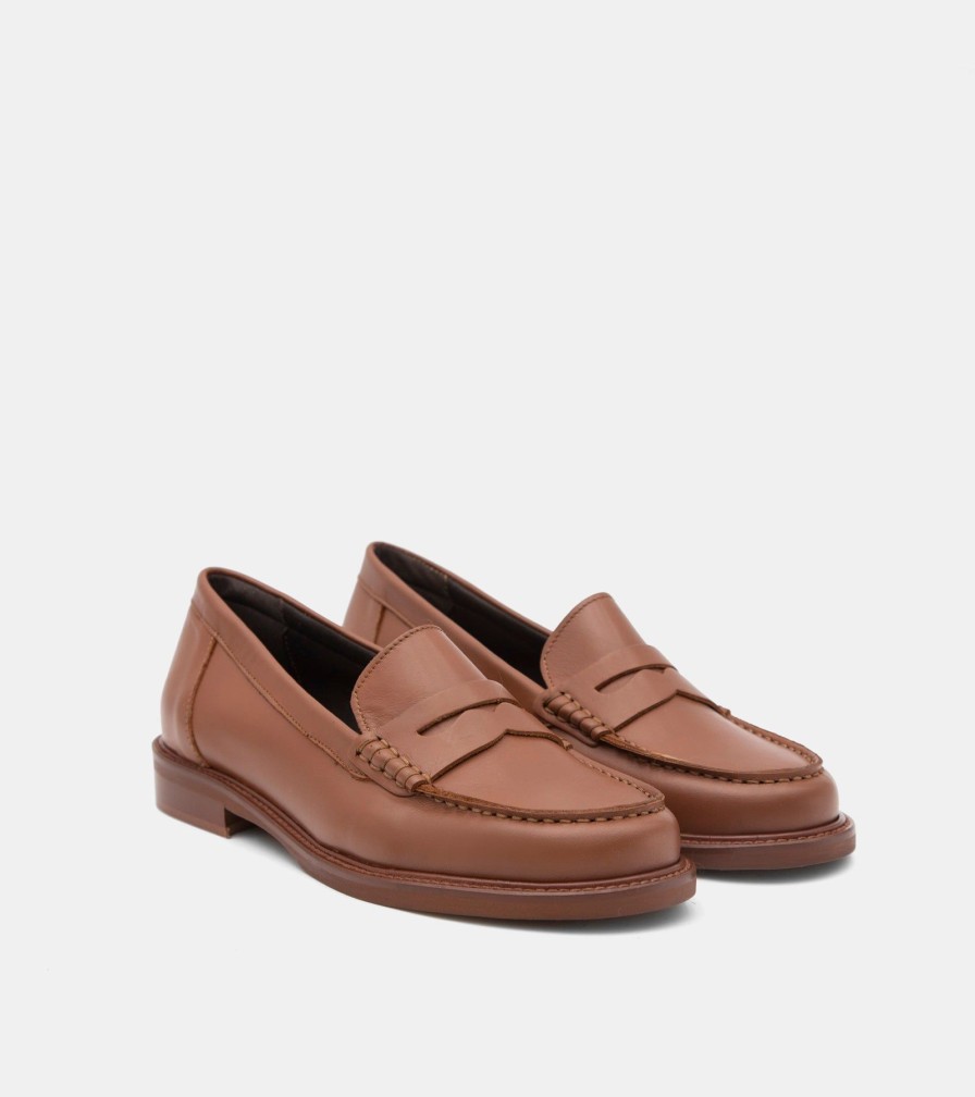 Moccasins LADYSHOES | Calfskin Tobacco Moccasins