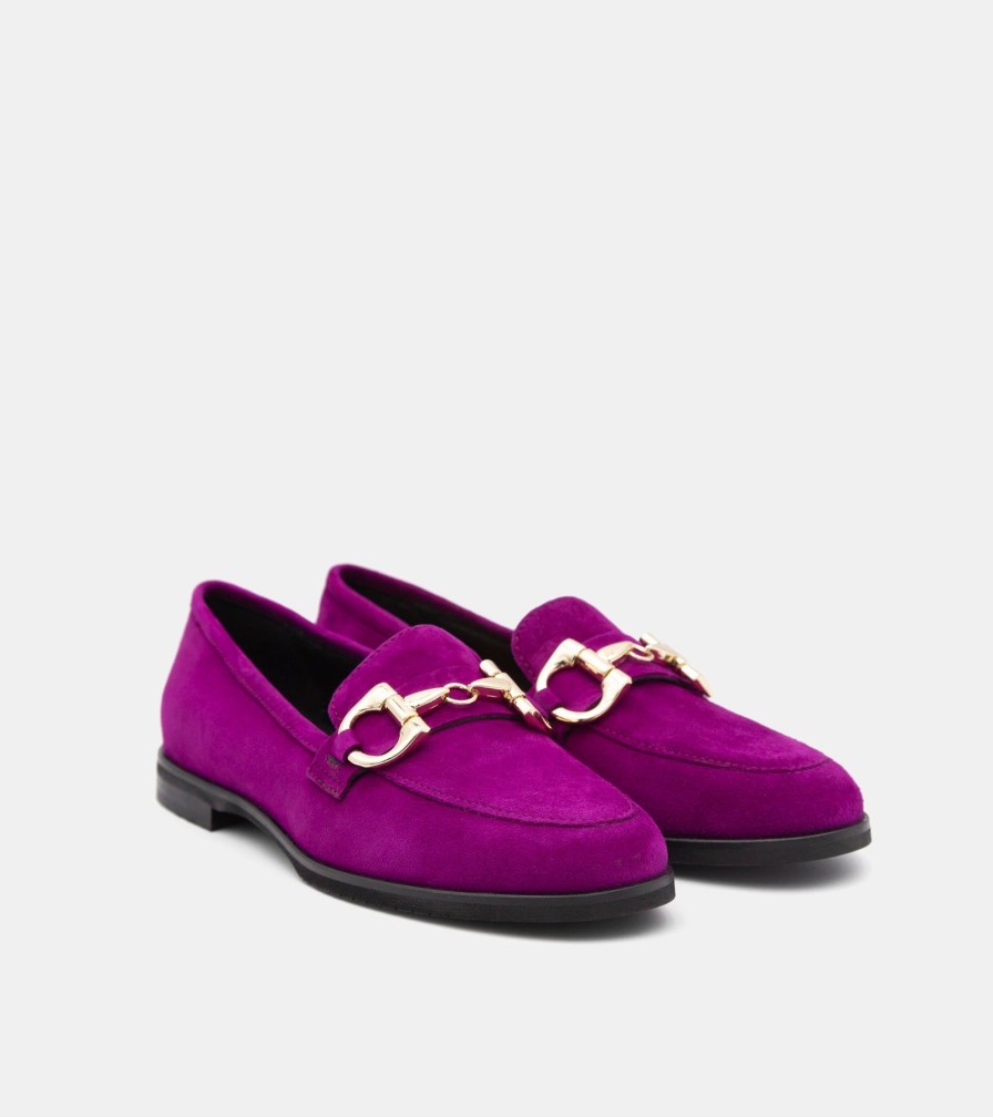 Moccasins BENCIVENGA | Purple Suede Loafers