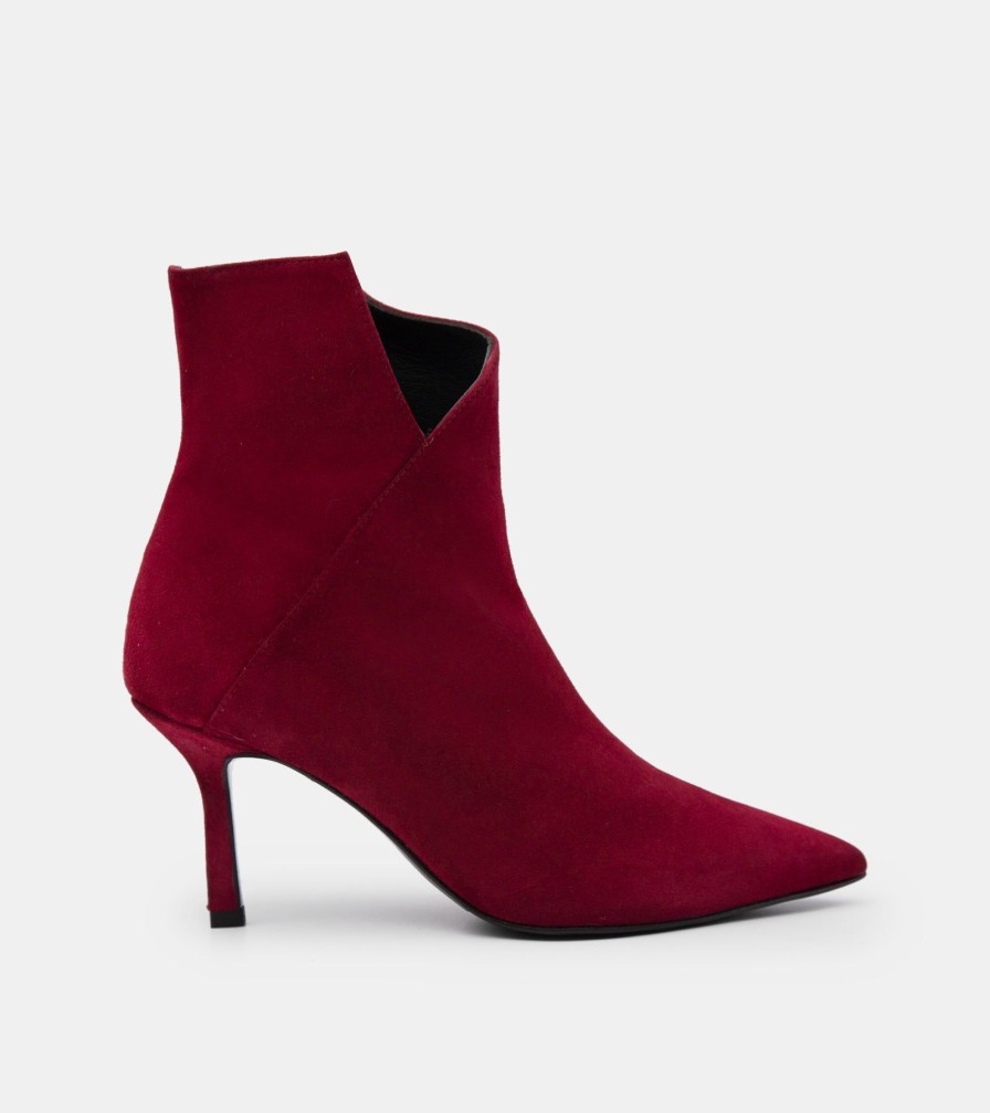 Ankle Boots CRISPI | Bordeaux Suede Ankle Boots