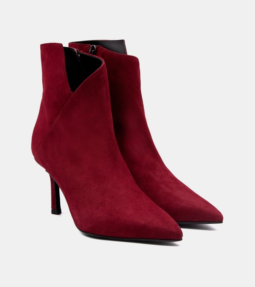 Ankle Boots CRISPI | Bordeaux Suede Ankle Boots