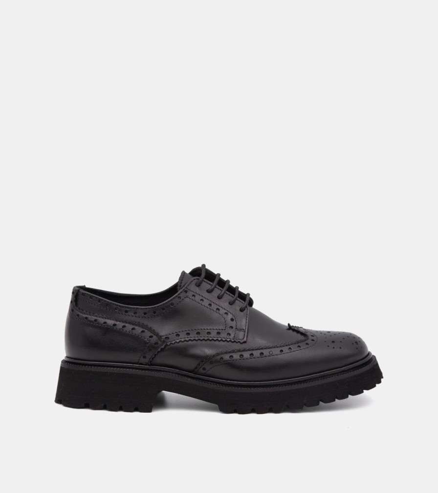 Lace Up VENI | Stringate Vitello Nero