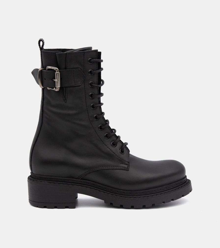 Amphibians PEZZELLA | Black Calfskin Boots