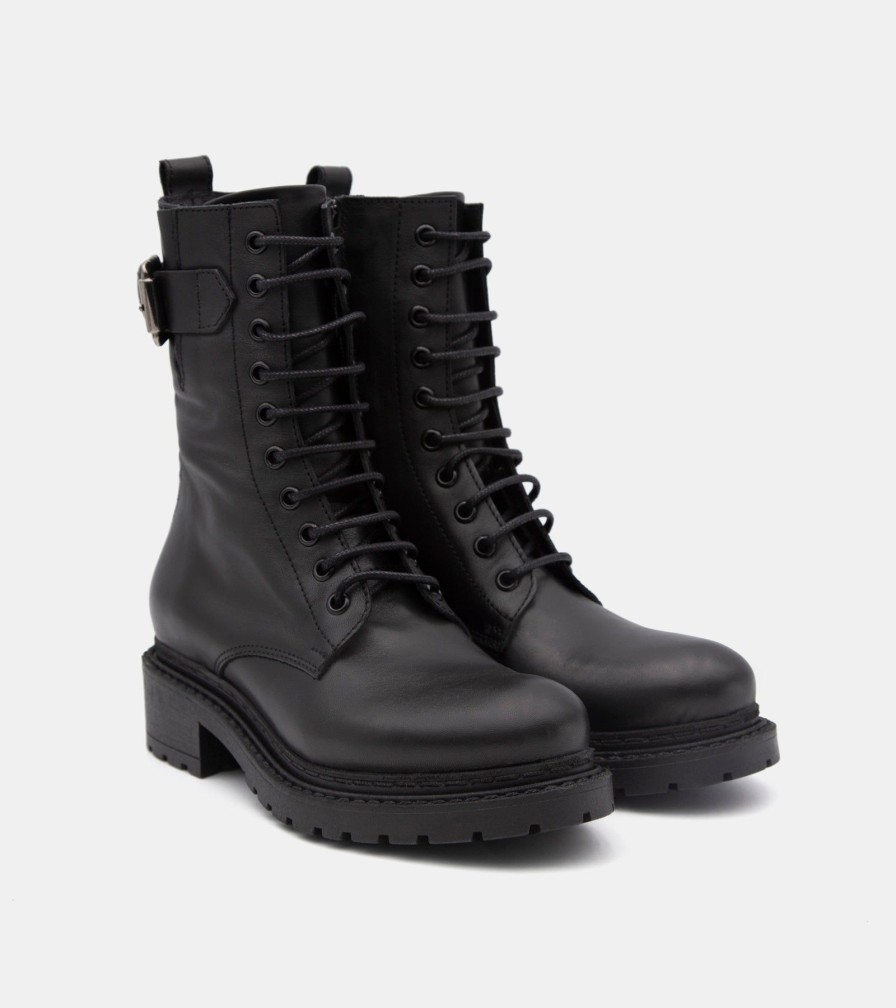 Amphibians PEZZELLA | Black Calfskin Boots