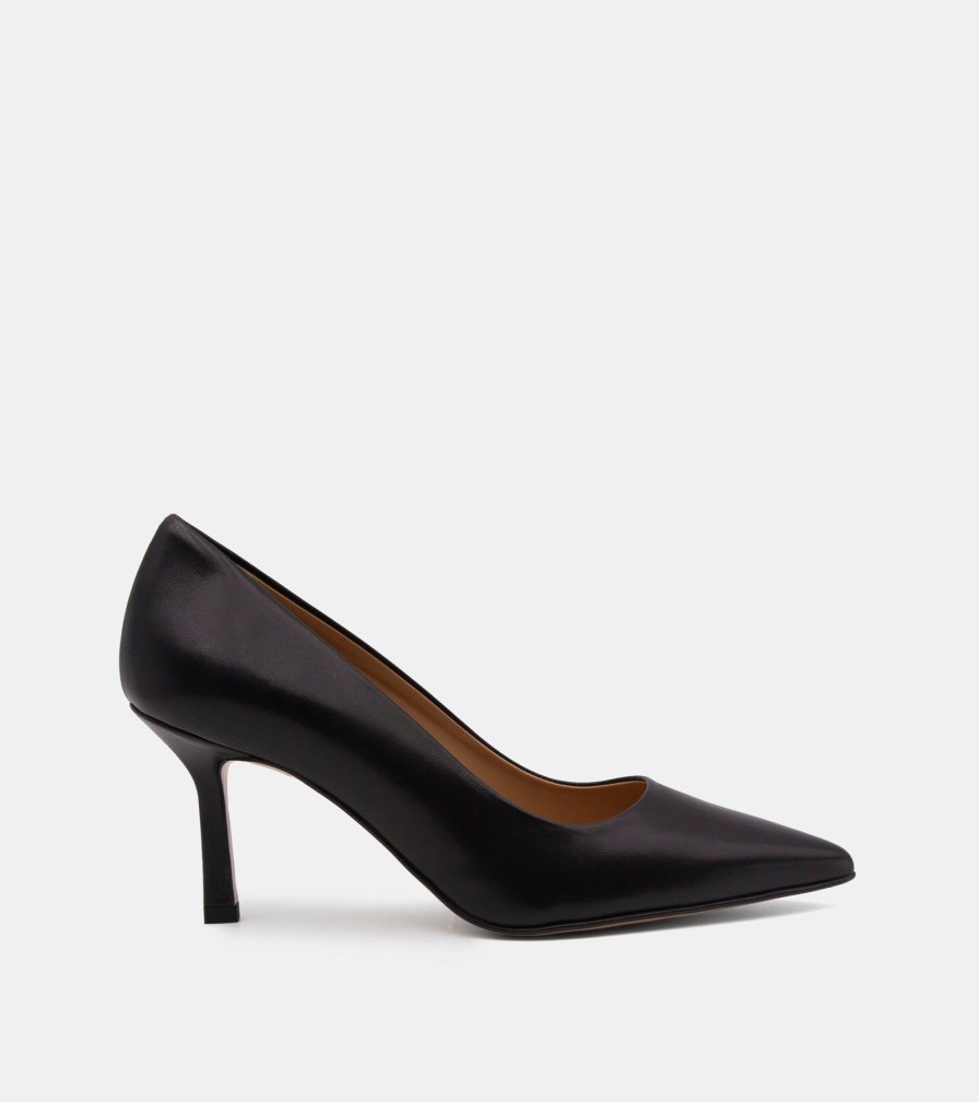 Pumps CRISPI | Black Nappa Decollete