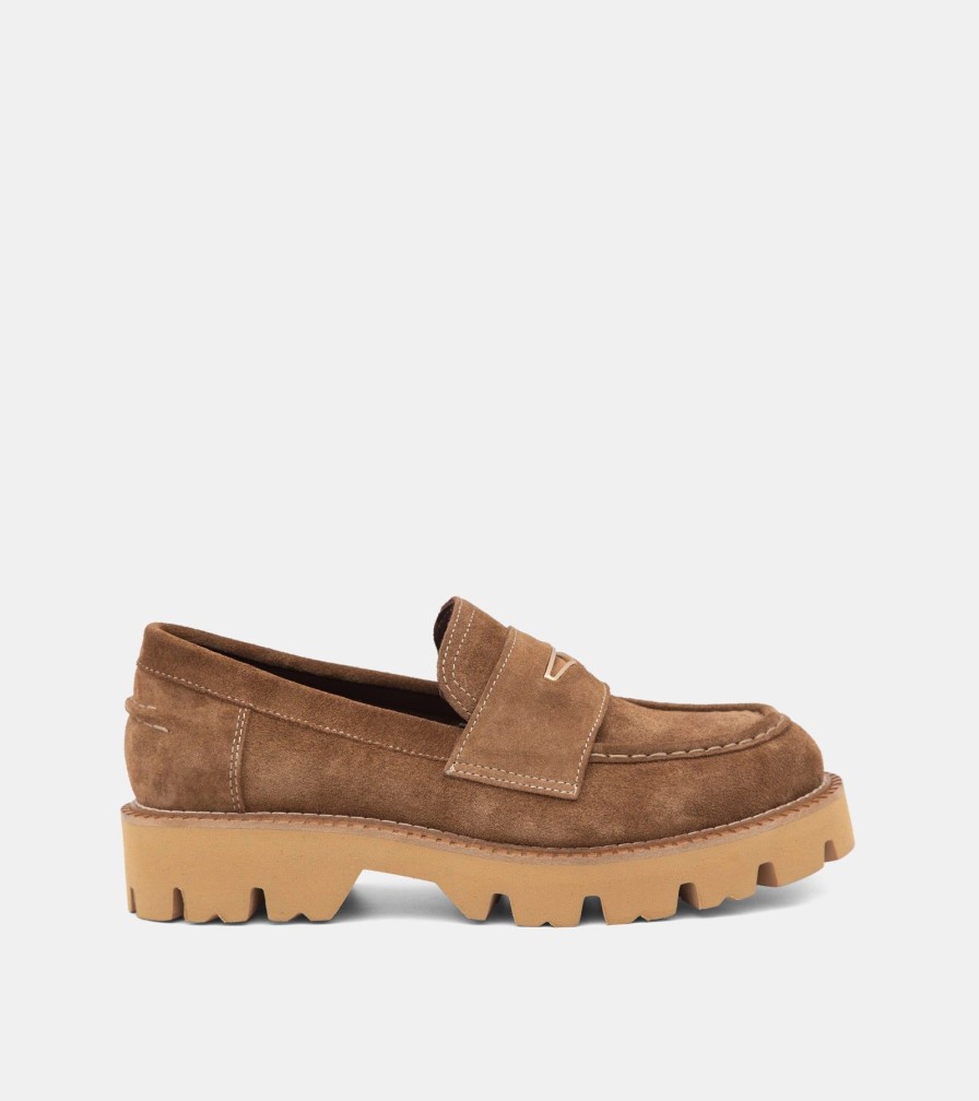 Moccasins PEOCHI | Mocassini Camoscio Sabbia