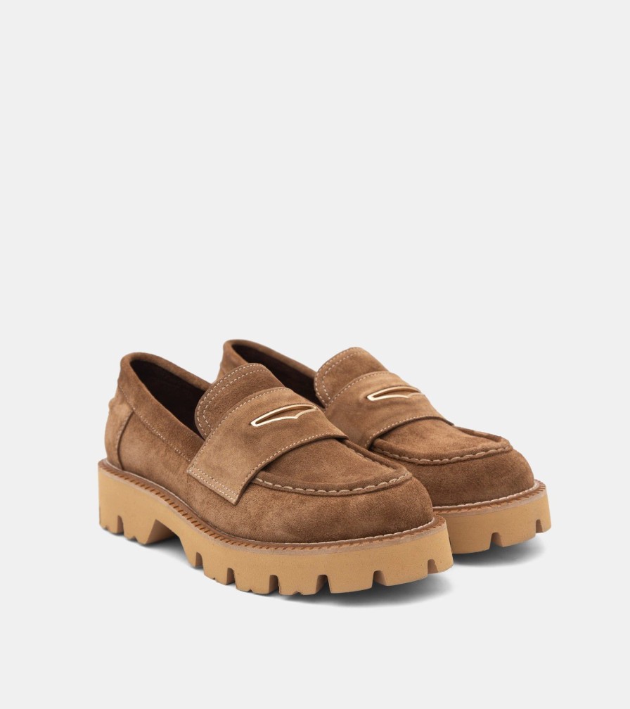 Moccasins PEOCHI | Mocassini Camoscio Sabbia