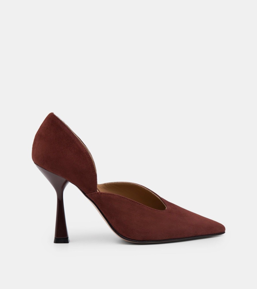 Pumps CRISPI | Chestnut Suede Decollete