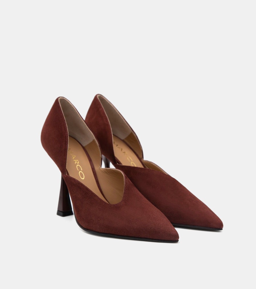 Pumps CRISPI | Chestnut Suede Decollete