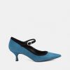 Pumps NOE | Teal Suede Decollete