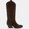 Texans MARILYN | Texani Suede Dark Brown