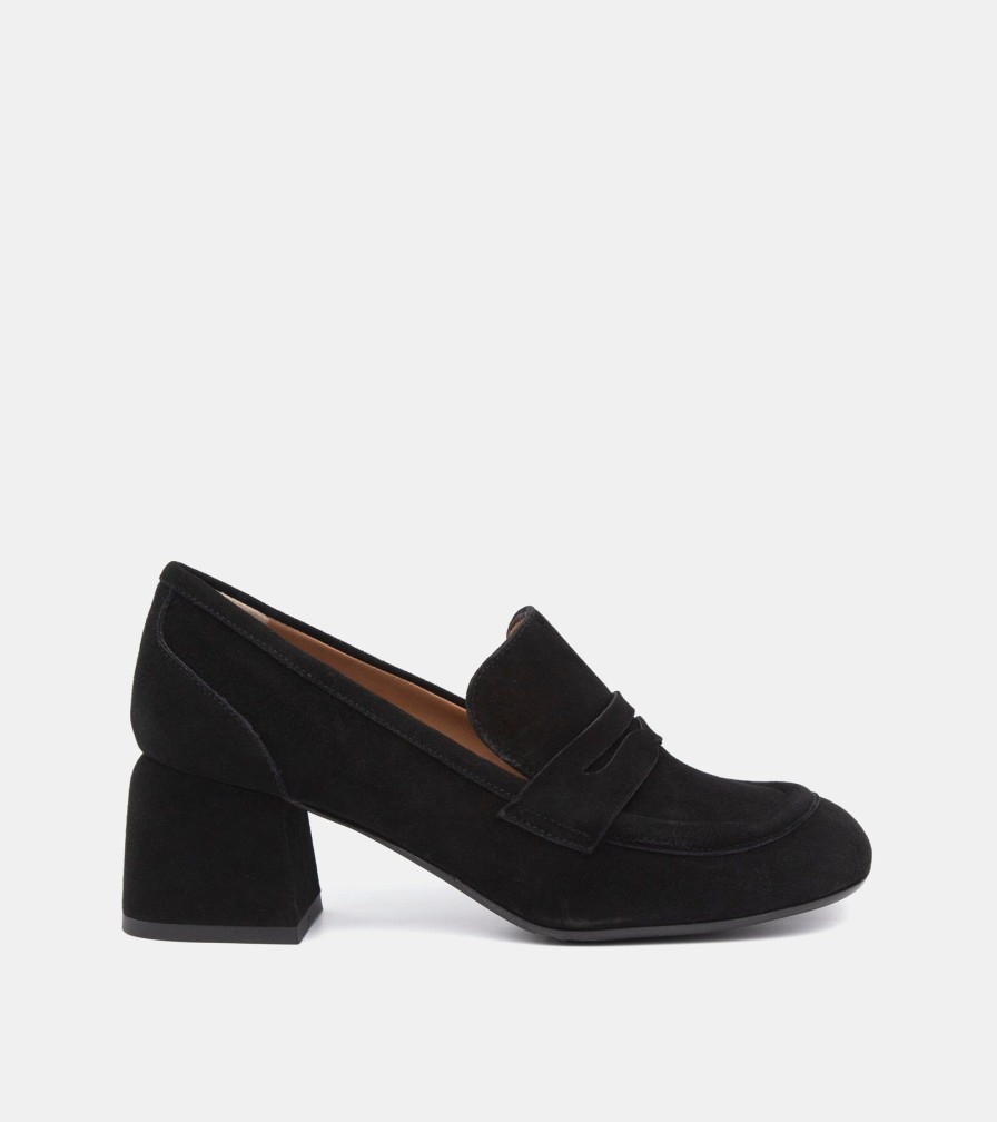 Moccasins MARTINA | Black Suede Loafers