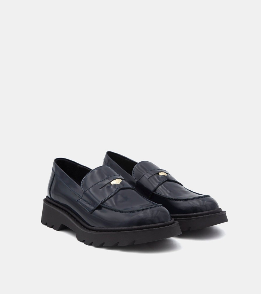 Moccasins JOAN | Mocassini Abrasivato Blu