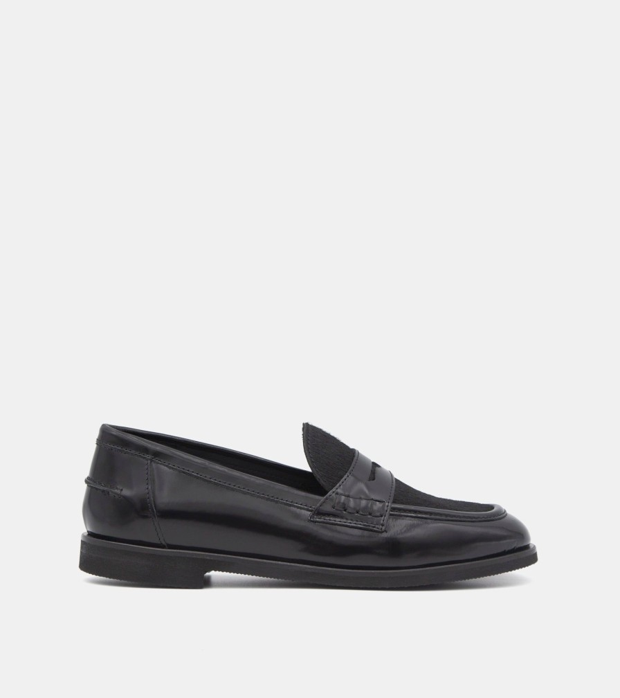 Moccasins JOAN | Mocassini Cavallino Nero