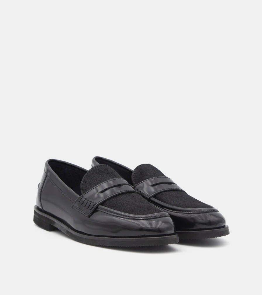 Moccasins JOAN | Mocassini Cavallino Nero