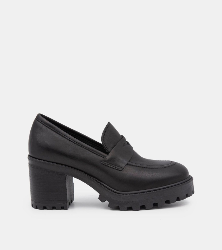 Moccasins BENCIVENGA | Black Leather Loafers