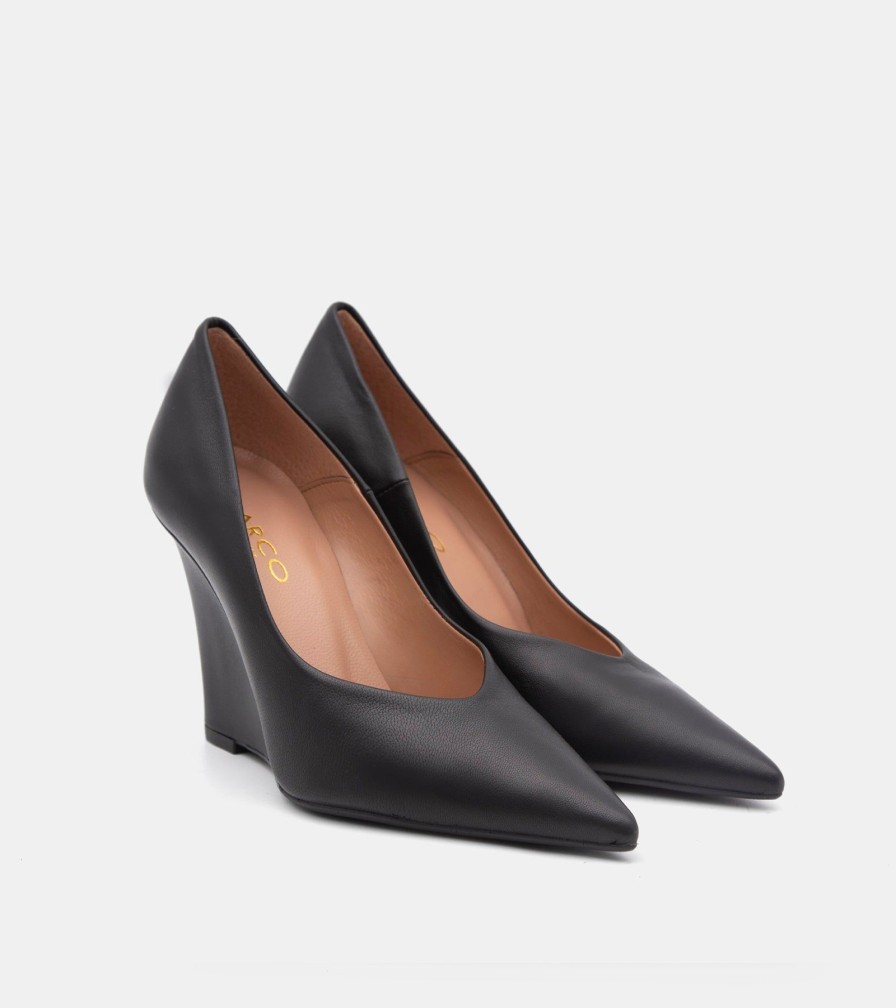 Pumps CANAPE | Black Nappa Decollete