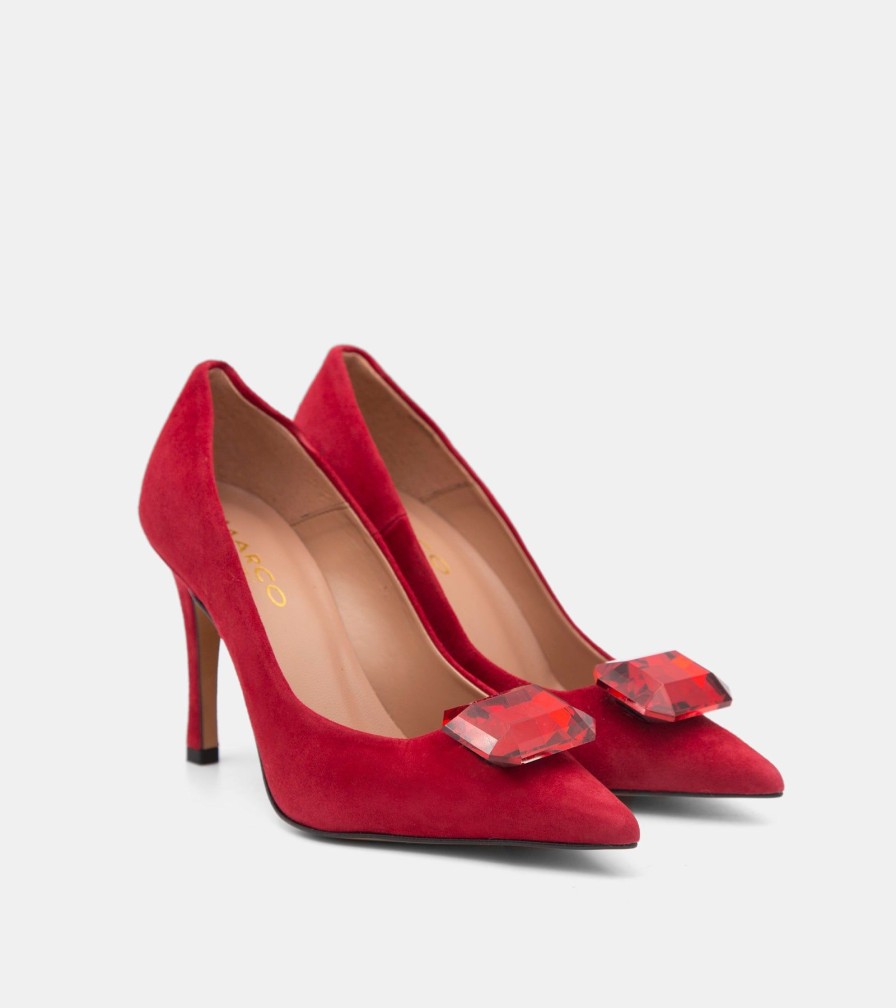 Pumps CANAPE | Red Suede Decollete