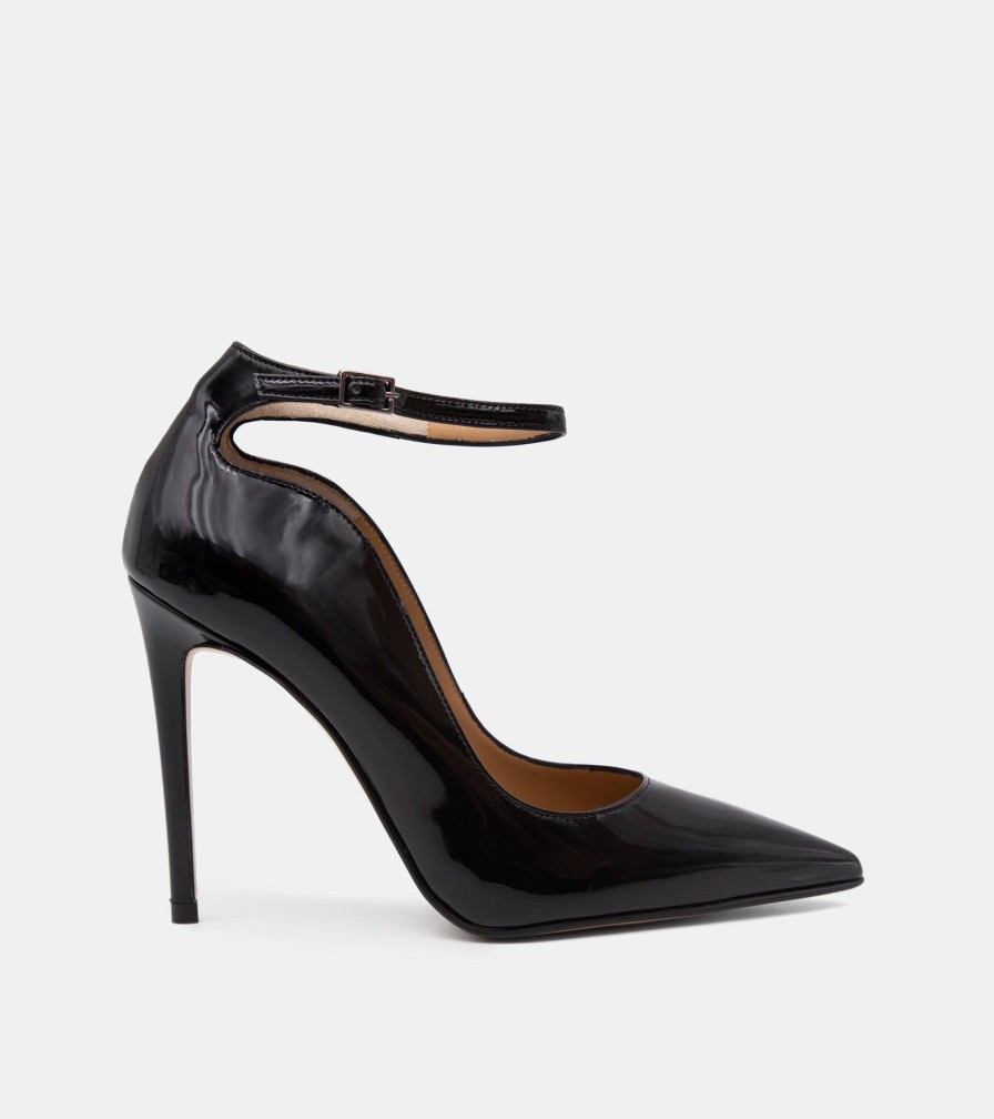 Pumps CRISPI | Patent Black Decollete