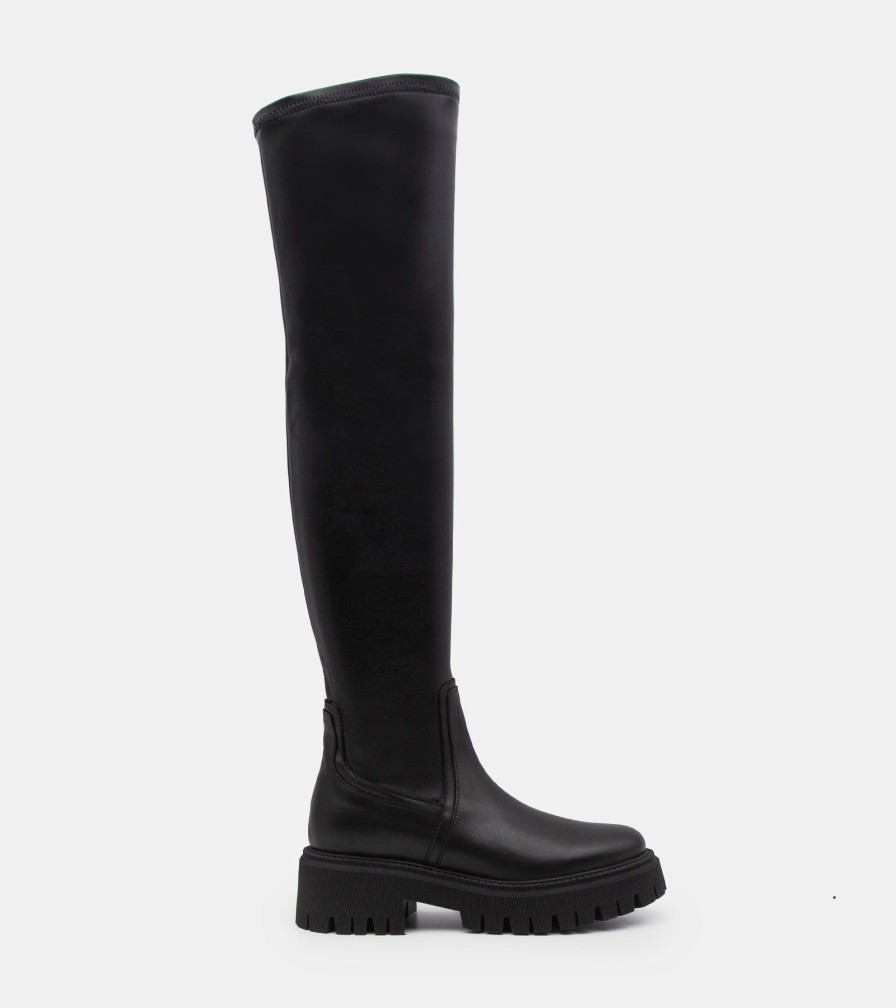 Boots CROWN | Black Nappa Boots