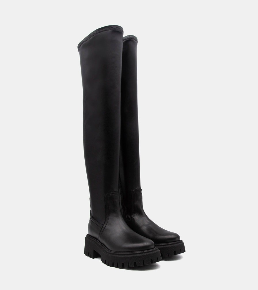 Boots CROWN | Black Nappa Boots