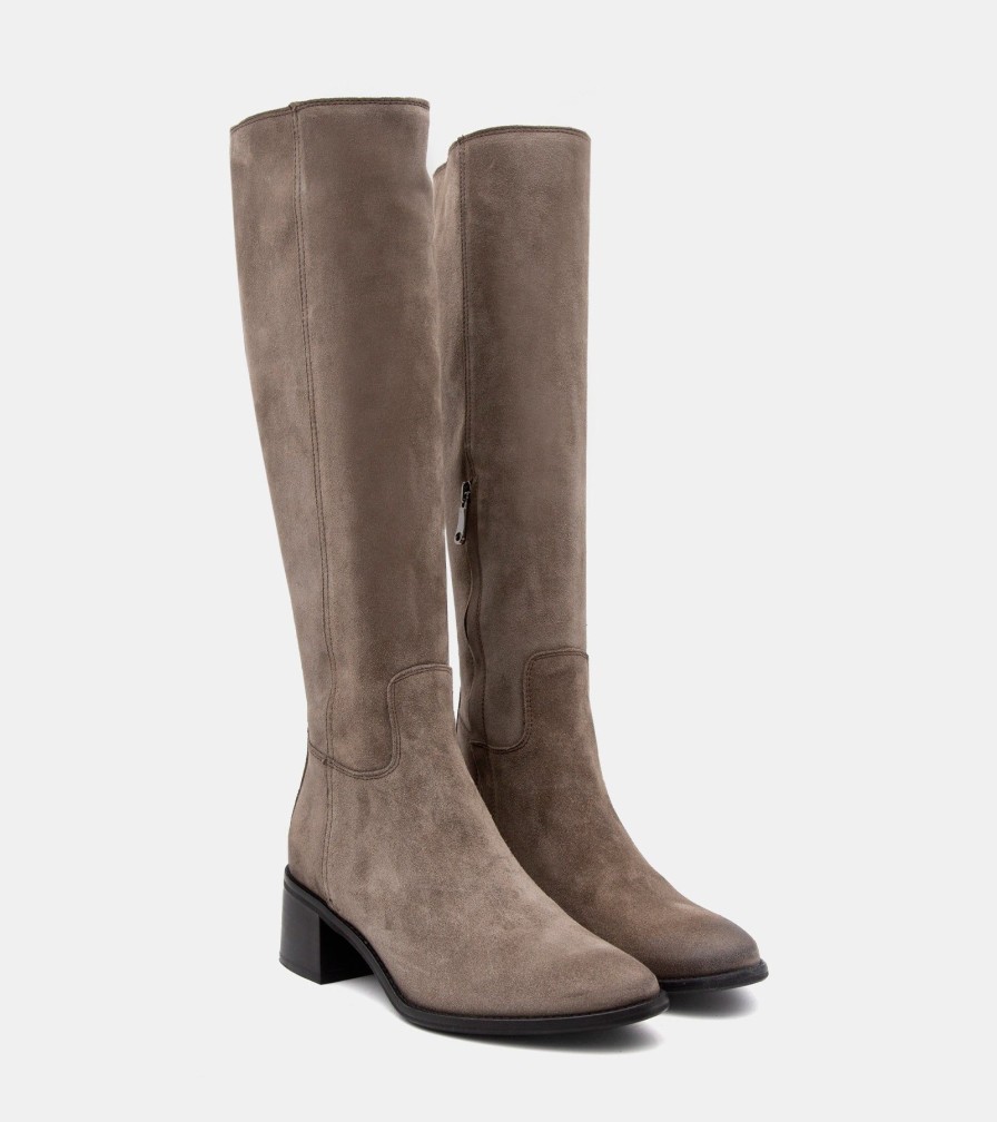 Boots Vu0026C | Stivali Camoscio Taupe