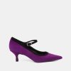 Pumps NOE | Purple Suede Decollete