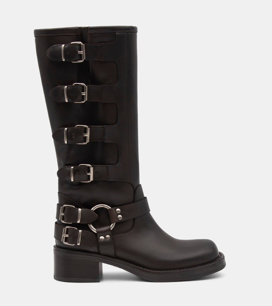 Boots MI.TO86 | Biker Vitello Testa Di Moro